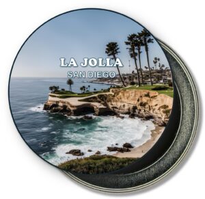 La Jolla San Diego Fridge Magnet - Cliffs and Waves