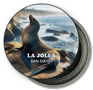 La Jolla San Diego Fridge Magnet - Ocean and Sea Lions