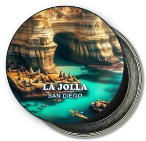 La Jolla San Diego Fridge Magnet - Cove and Sea Lions