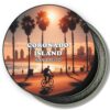 San Diego Coronado Island Fridge Magnet - Biking in Sunset