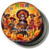San Diego Old Town Fridge Magnet - Sugar Skull Party