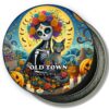 San Diego Old Town Fridge Magnet - Catrina Lady and Cat