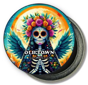 San Diego Old Town Fridge Magnet - Catrina Lady