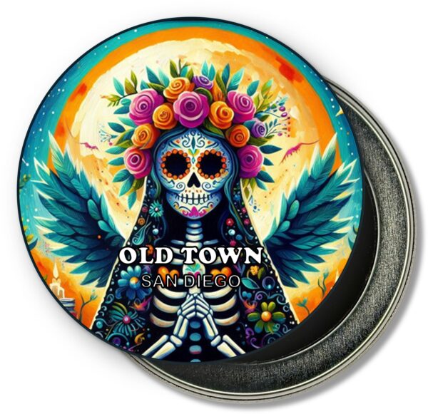 San Diego Old Town Fridge Magnet - Catrina Lady