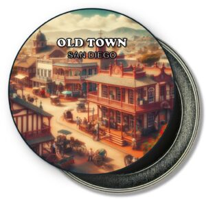 San Diego Old Town Fridge Magnet - Painting