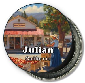 Julian California Fridge Magnet - Bakery and Apple Tree