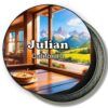 Julian California Fridge Magnet - Caf? and Mountains