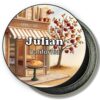 Julian California Fridge Magnet - Painting of Apple Tree and Caf?