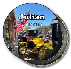 Julian California Fridge Magnet -Ford Model T and American Flag