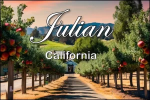 Julian California Postcards - Apple Orchard