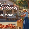Julian California Postcards - Vintage Bakery and Apple Market