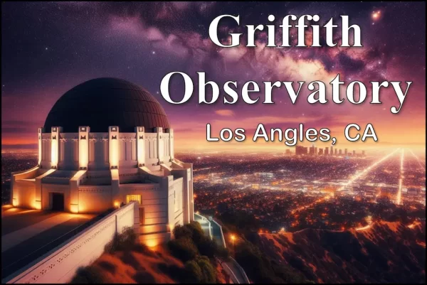 Los Angles California Postcards - City Lights and Domes