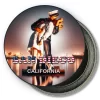 San Diego California Round Fridge Magnet - Kiss Sculptue and Downtown Skyline